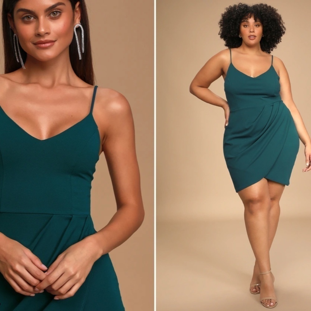LULU's Elegant Sexy Chic Prom Wedding Formal Event Holiday Mini Dress - Picture 5 of 6